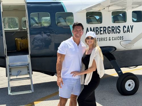 Justin and Amanda in Turks and Caicos