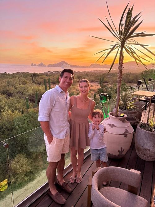 Family sunset Cabo San Lucas